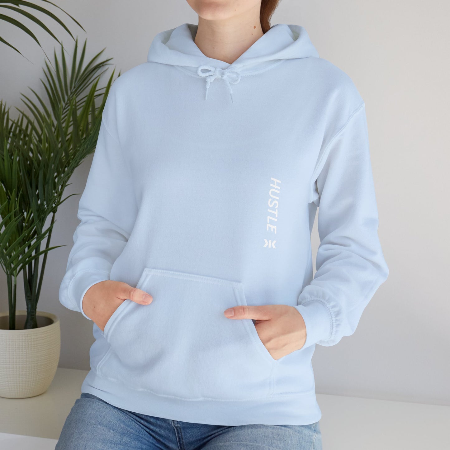 Side "HUSTLE" Hoodie! - Unisex Heavy Blend™ Hooded Sweatshirt