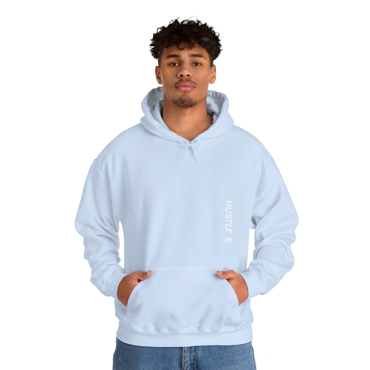 Side "HUSTLE" Hoodie! - Unisex Heavy Blend™ Hooded Sweatshirt