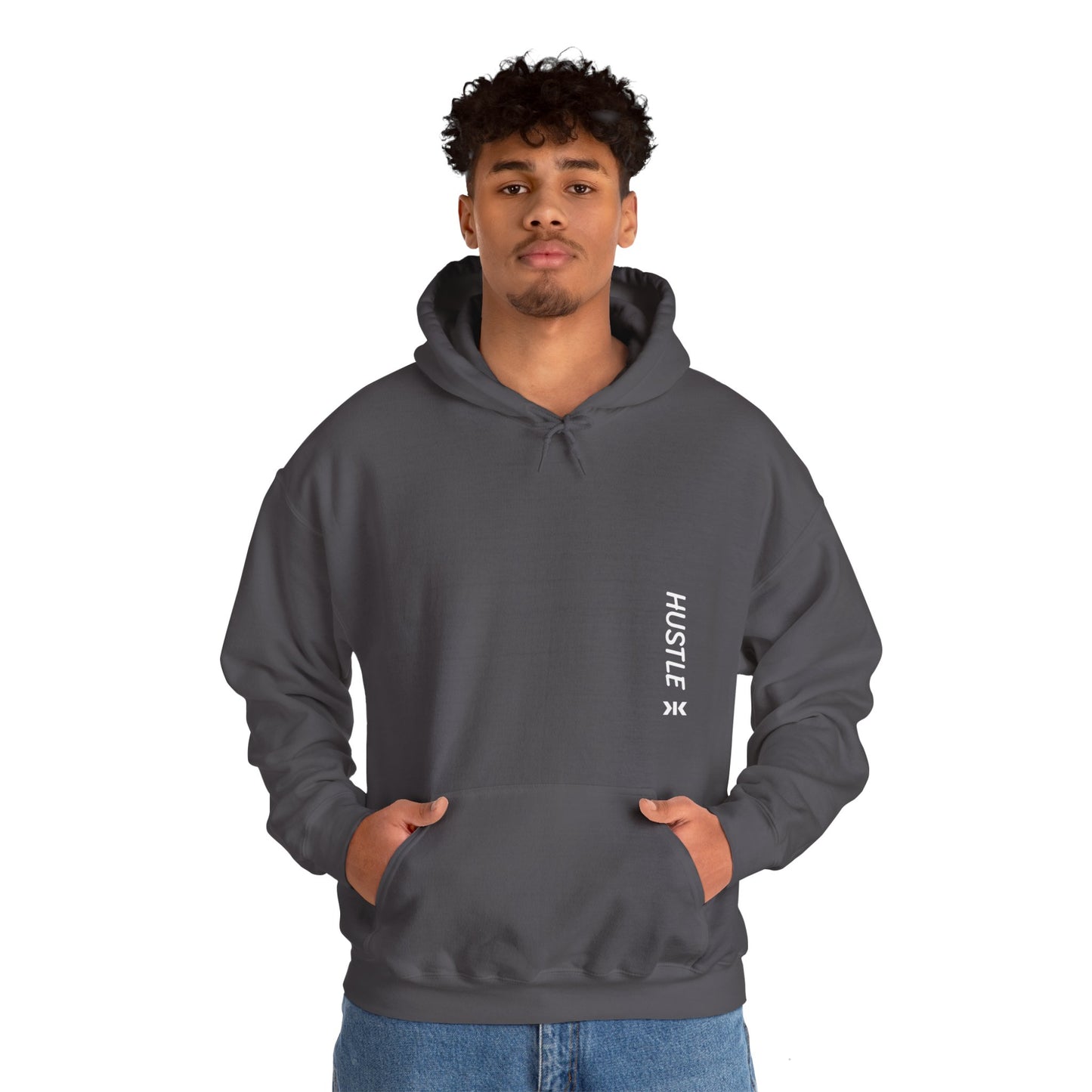 Side "HUSTLE" Hoodie! - Unisex Heavy Blend™ Hooded Sweatshirt
