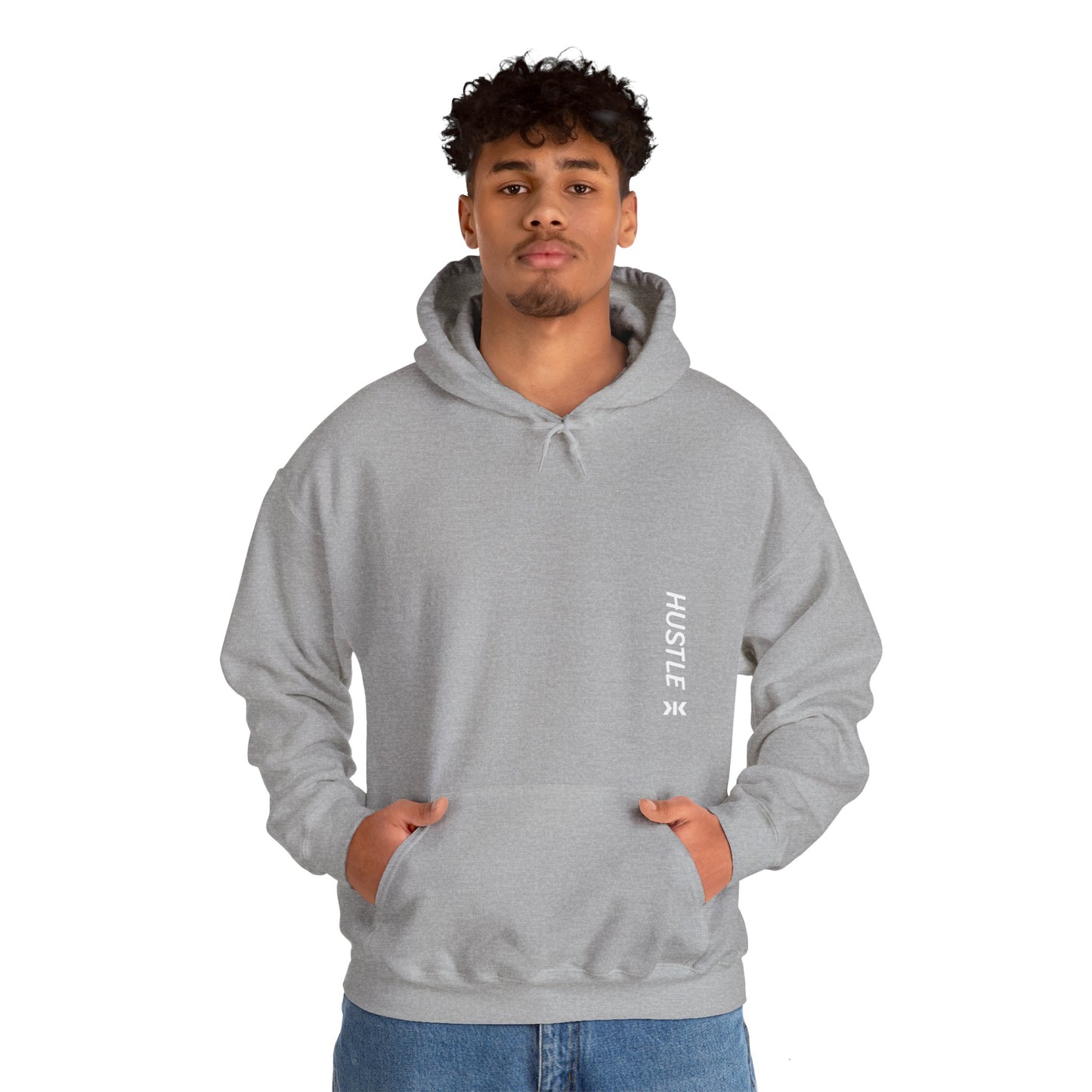 Side "HUSTLE" Hoodie! - Unisex Heavy Blend™ Hooded Sweatshirt