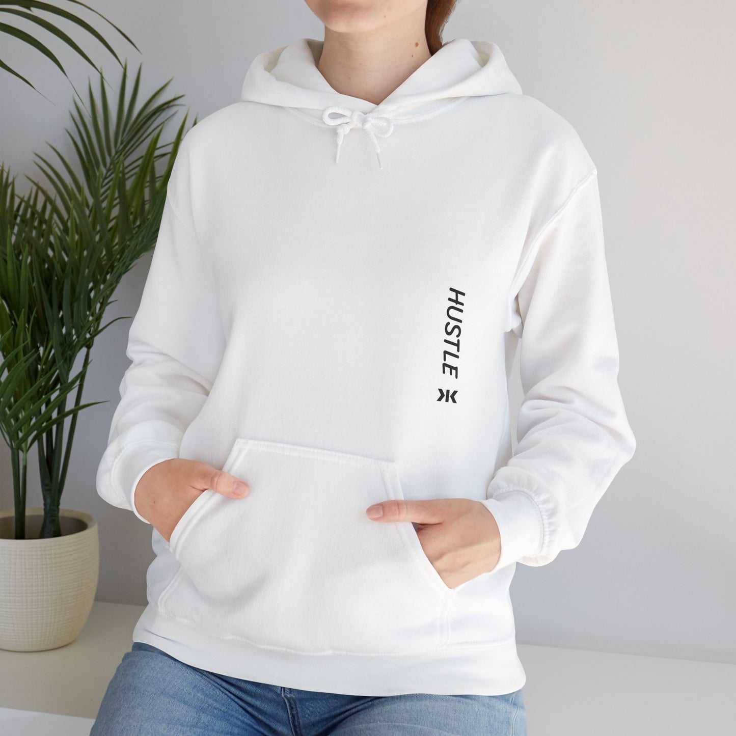 Side "HUSTLE" Hoodie! - Unisex Heavy Blend™ Hooded Sweatshirt