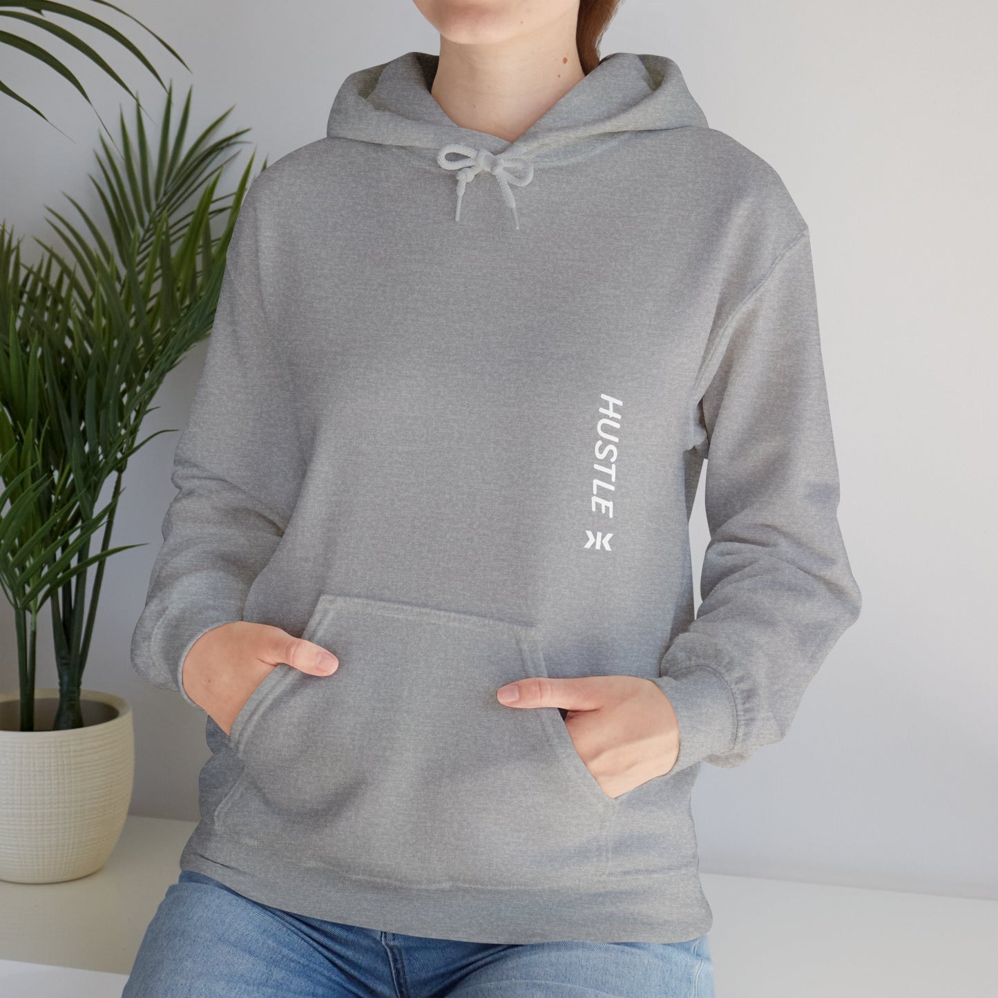 Side "HUSTLE" Hoodie! - Unisex Heavy Blend™ Hooded Sweatshirt