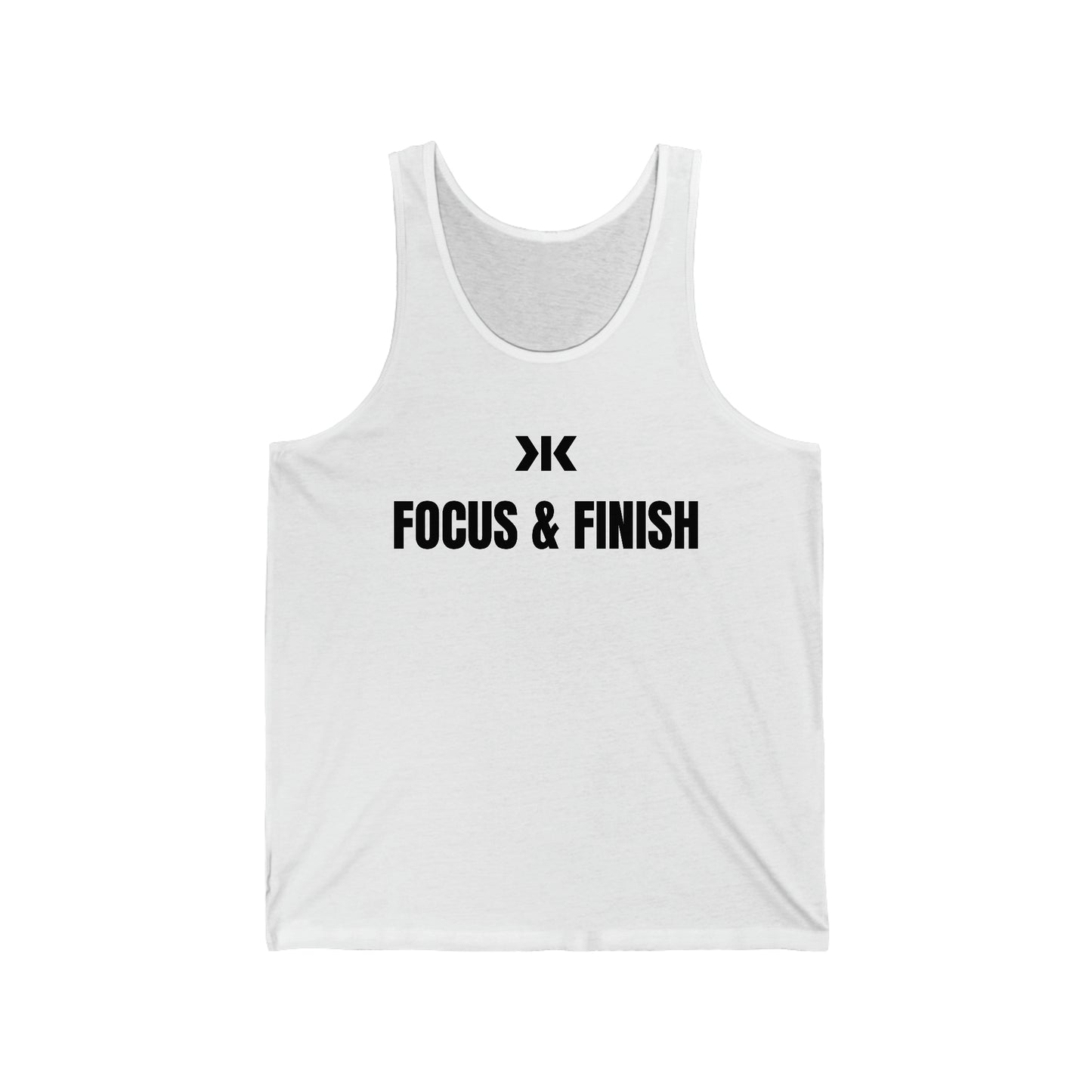 "FOCUS & FINISH" Tank Top! - Unisex Jersey Tank