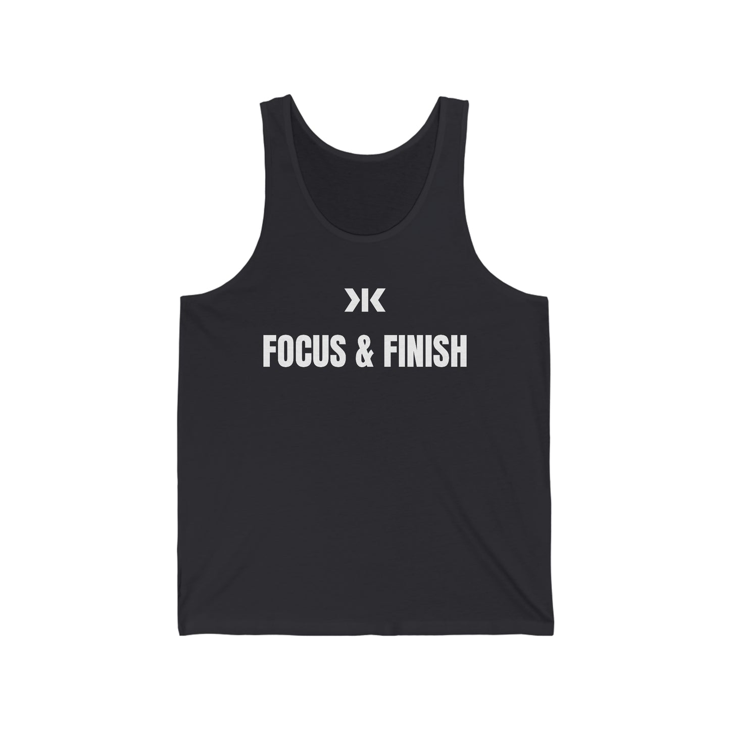 "FOCUS & FINISH" Tank Top! - Unisex Jersey Tank