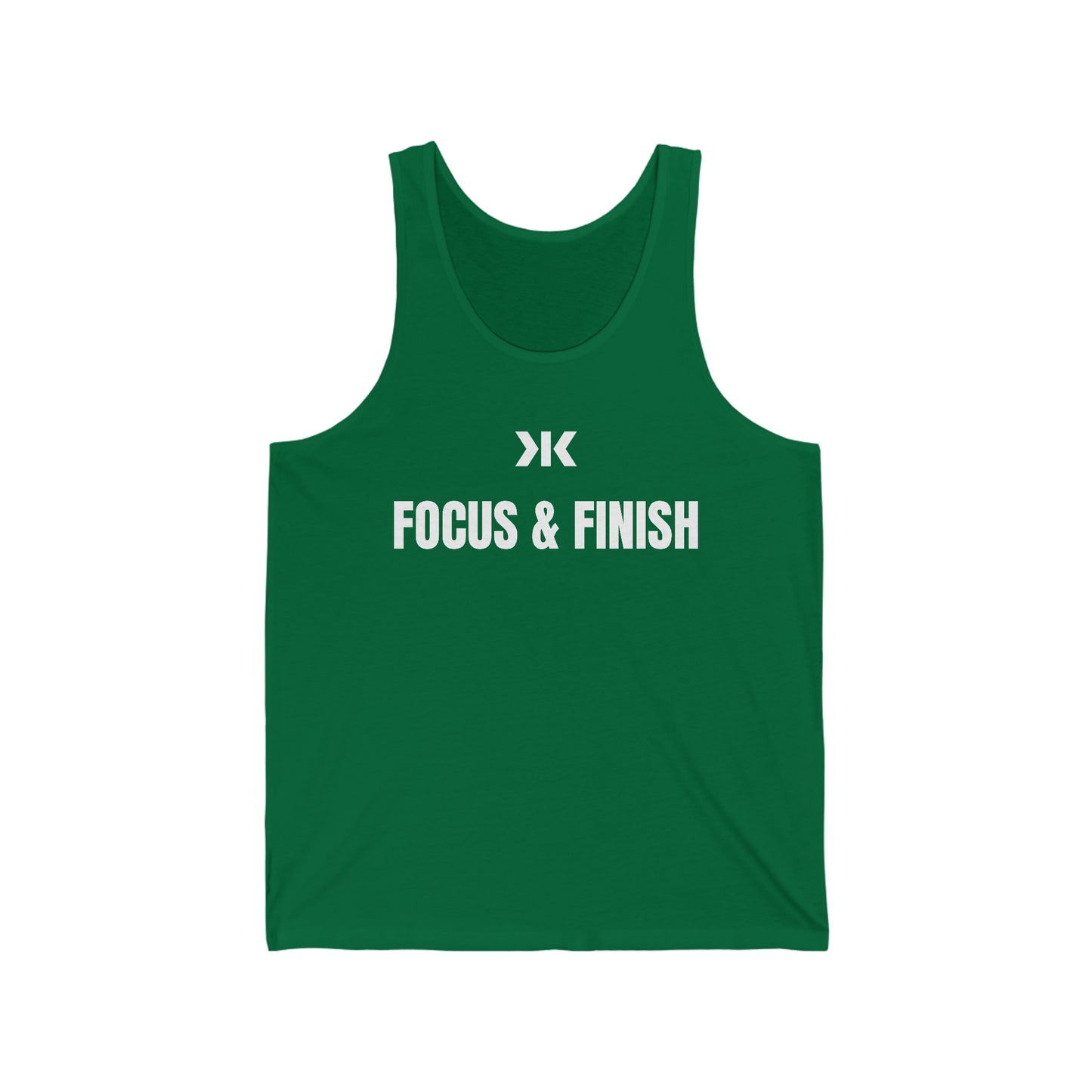 "FOCUS & FINISH" Tank Top! - Unisex Jersey Tank