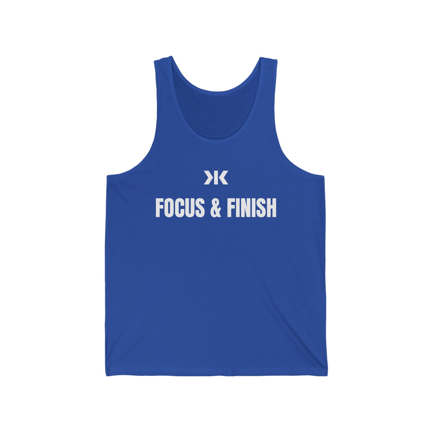 "FOCUS & FINISH" Tank Top! - Unisex Jersey Tank