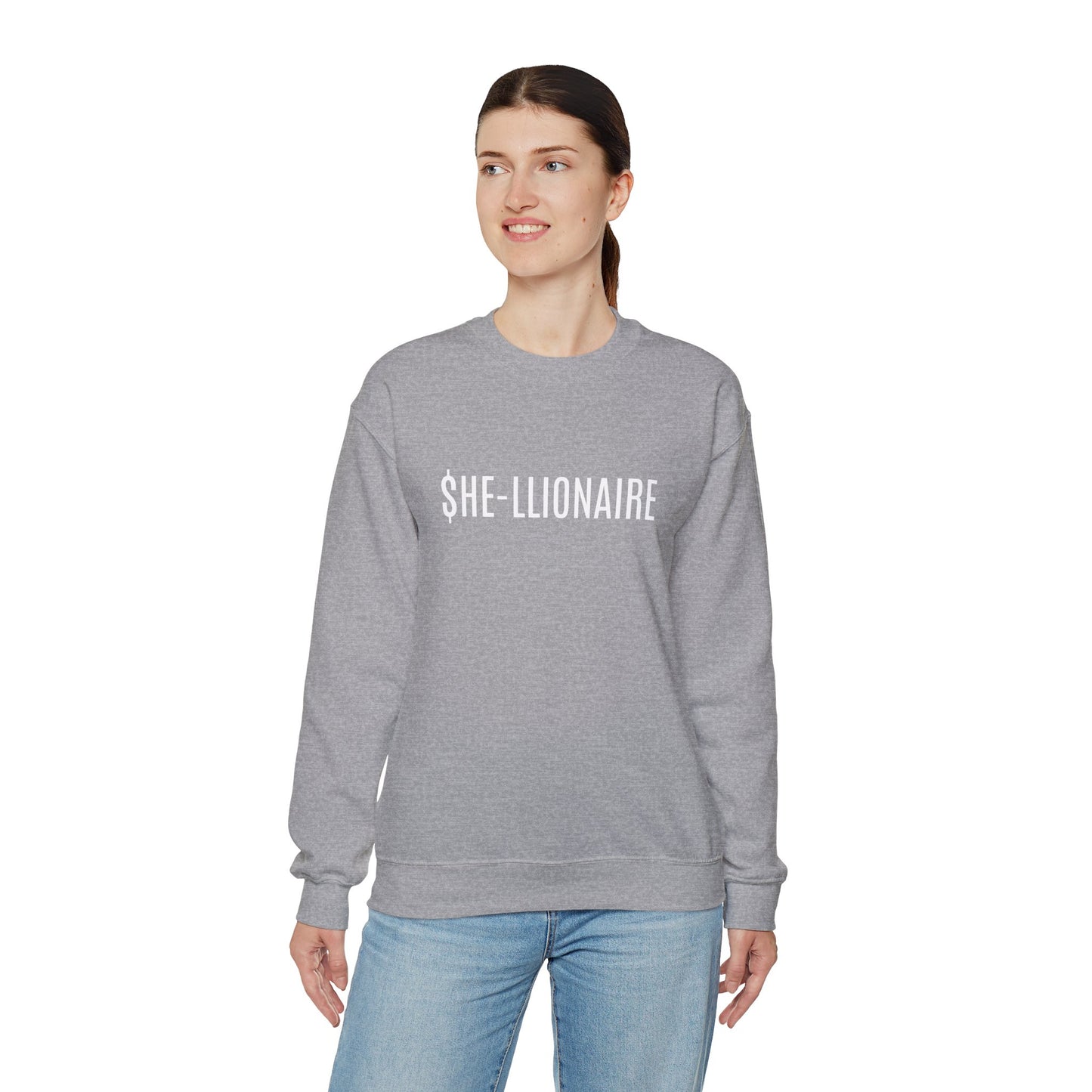 "SHE-LLIONAIRE" Sweatshirt Heavy Blend™ Crewneck