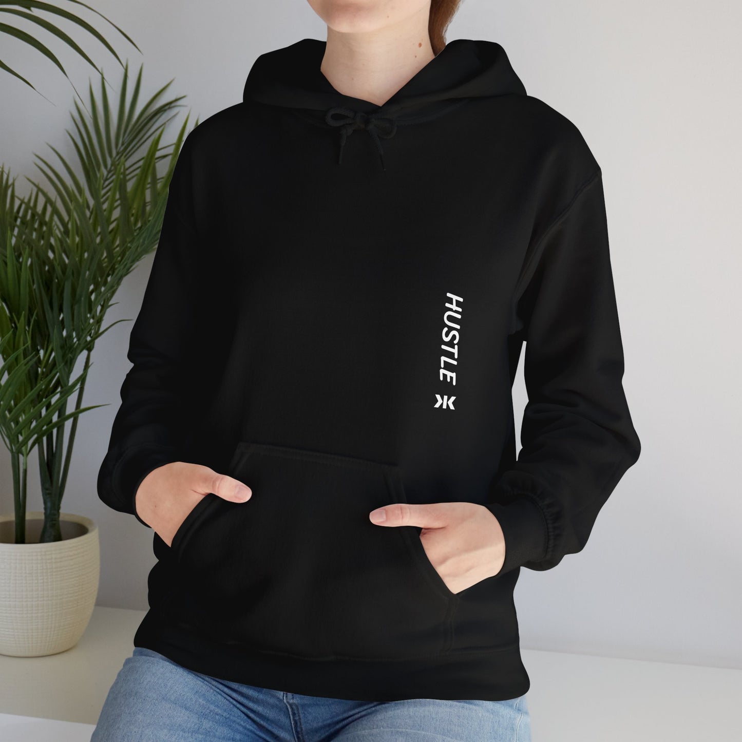 Side "HUSTLE" Hoodie! - Unisex Heavy Blend™ Hooded Sweatshirt