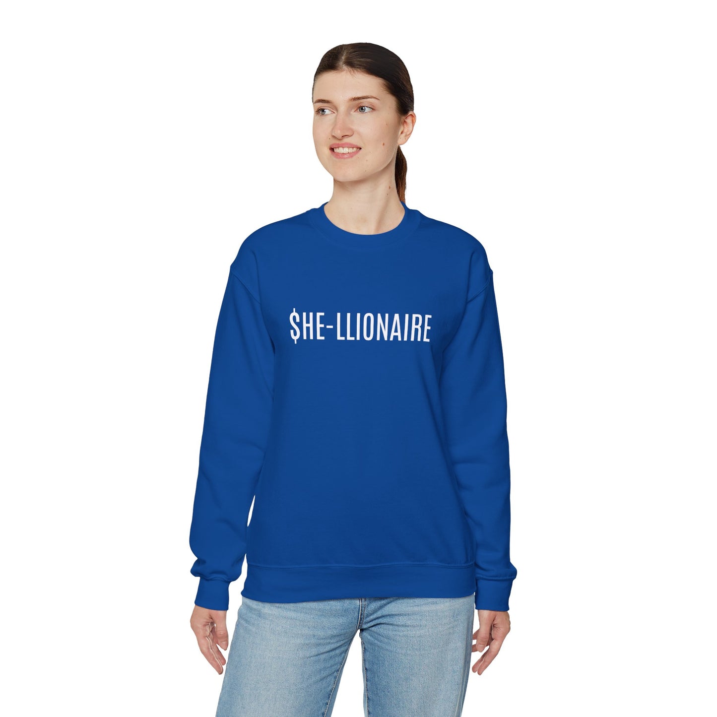 "SHE-LLIONAIRE" Sweatshirt Heavy Blend™ Crewneck