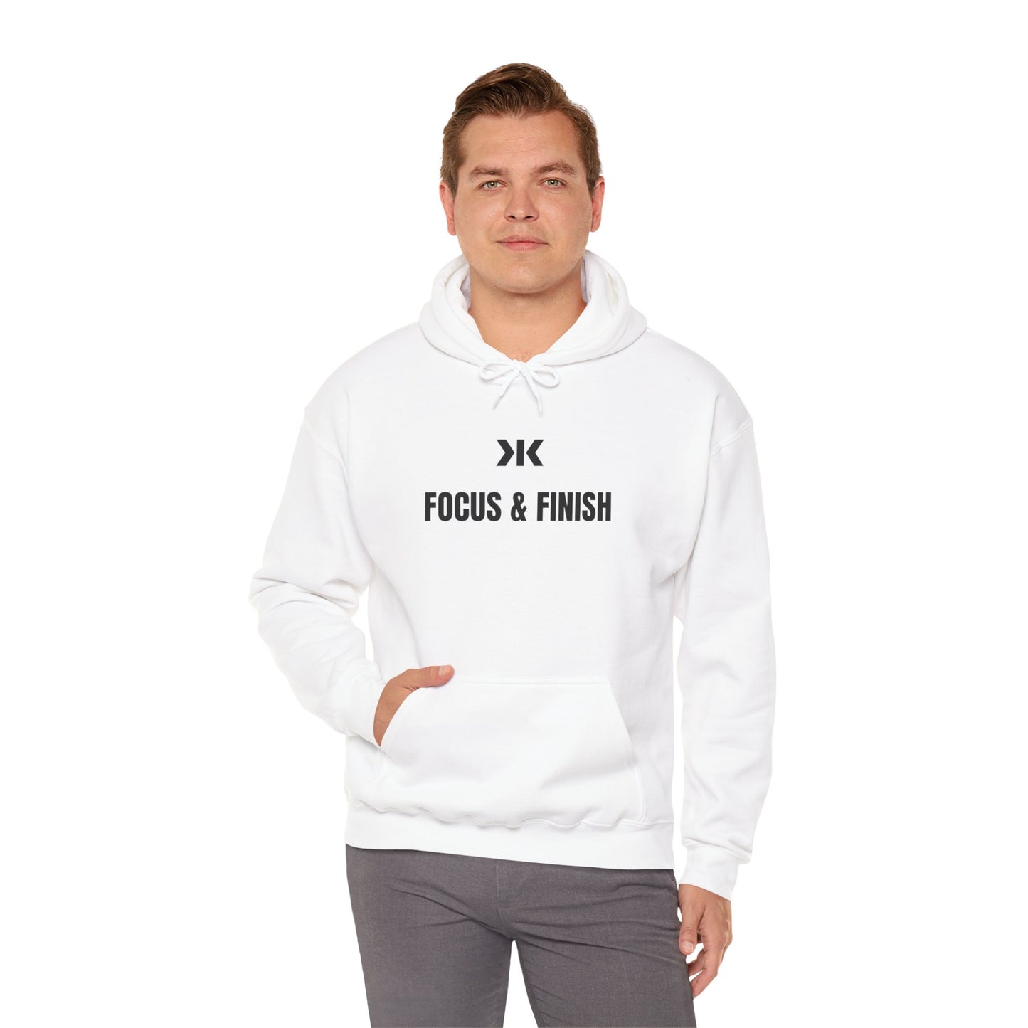 "FOCUS & FINISH" Hoodie! - Unisex Heavy Blend™ Hooded Sweatshirt