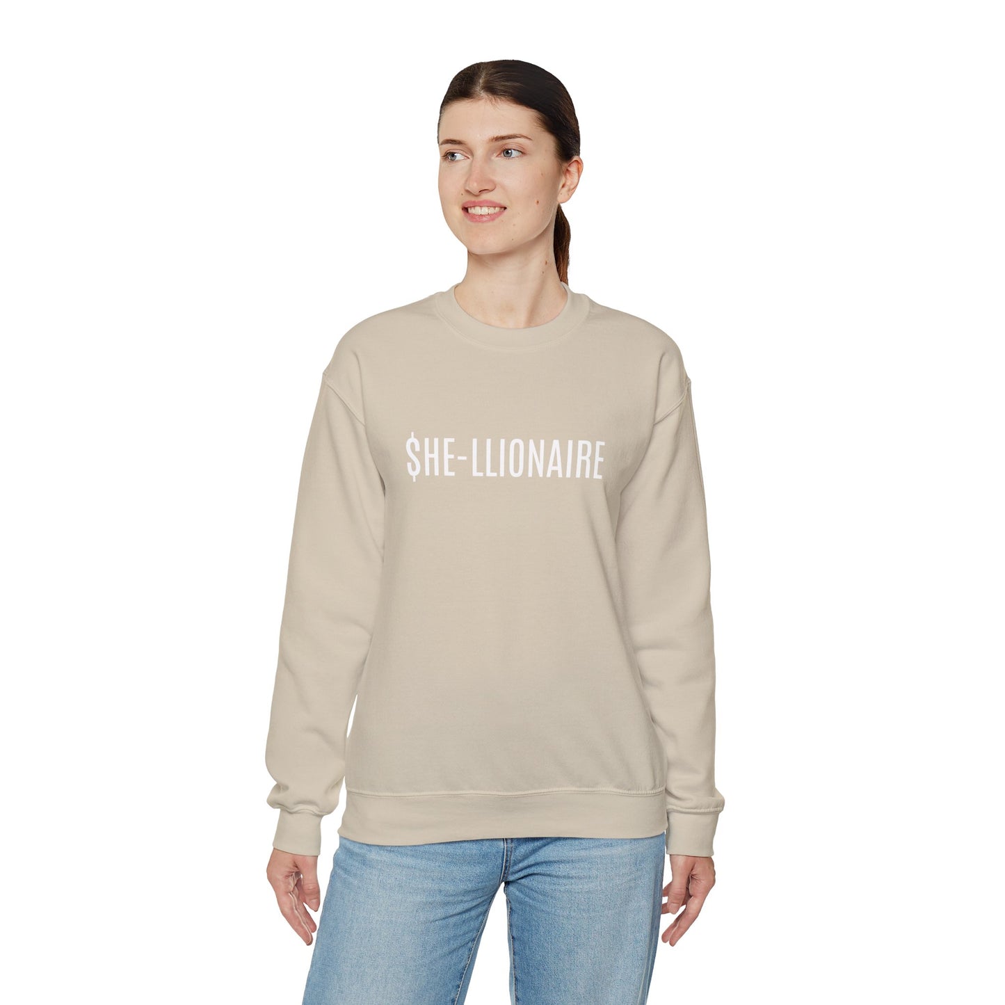 "SHE-LLIONAIRE" Sweatshirt Heavy Blend™ Crewneck