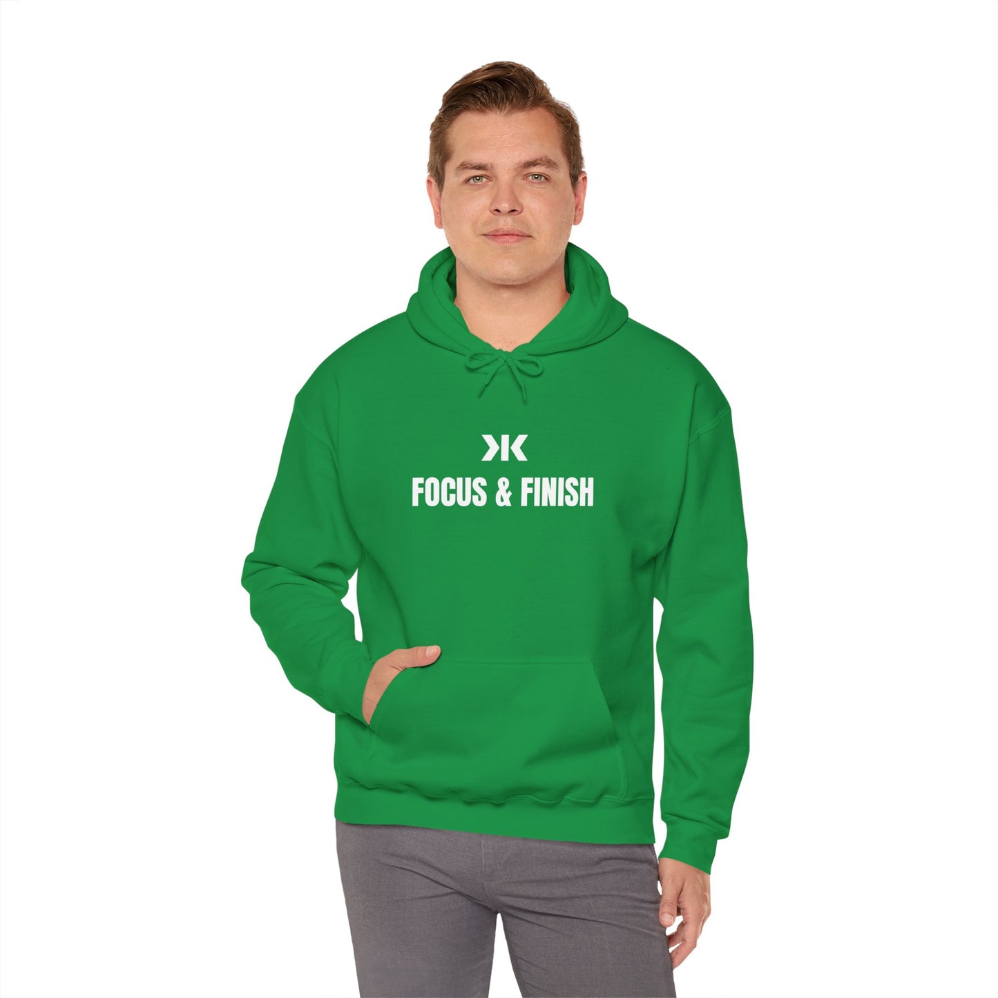 "FOCUS & FINISH" Hoodie! - Unisex Heavy Blend™ Hooded Sweatshirt