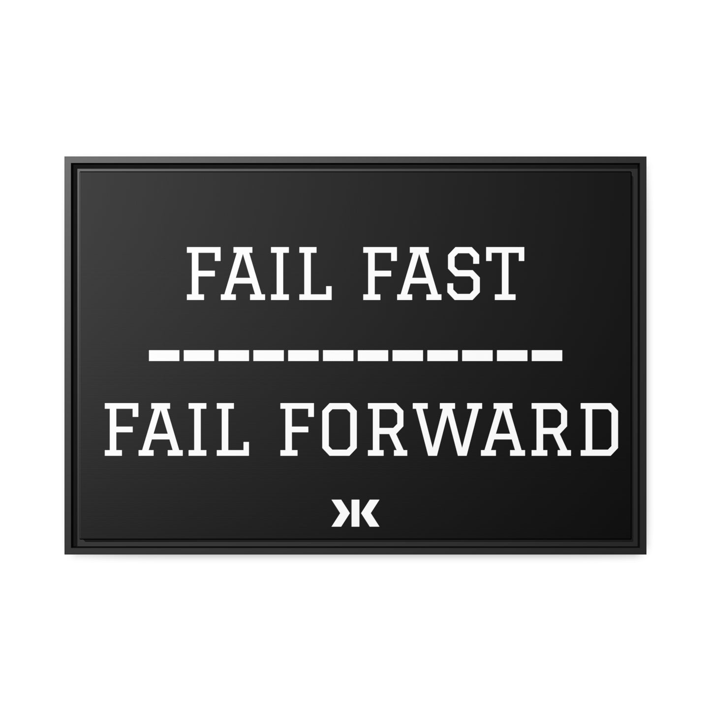 "FAIL FAST. FAIL FORWARD" Wall Art