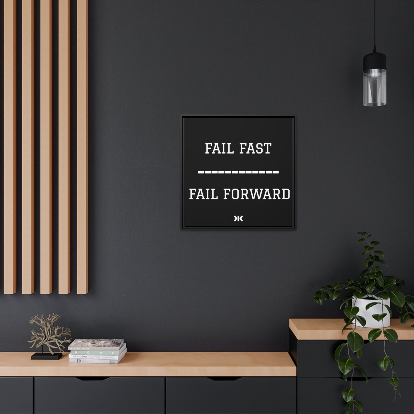 "FAIL FAST. FAIL FORWARD" Wall Art