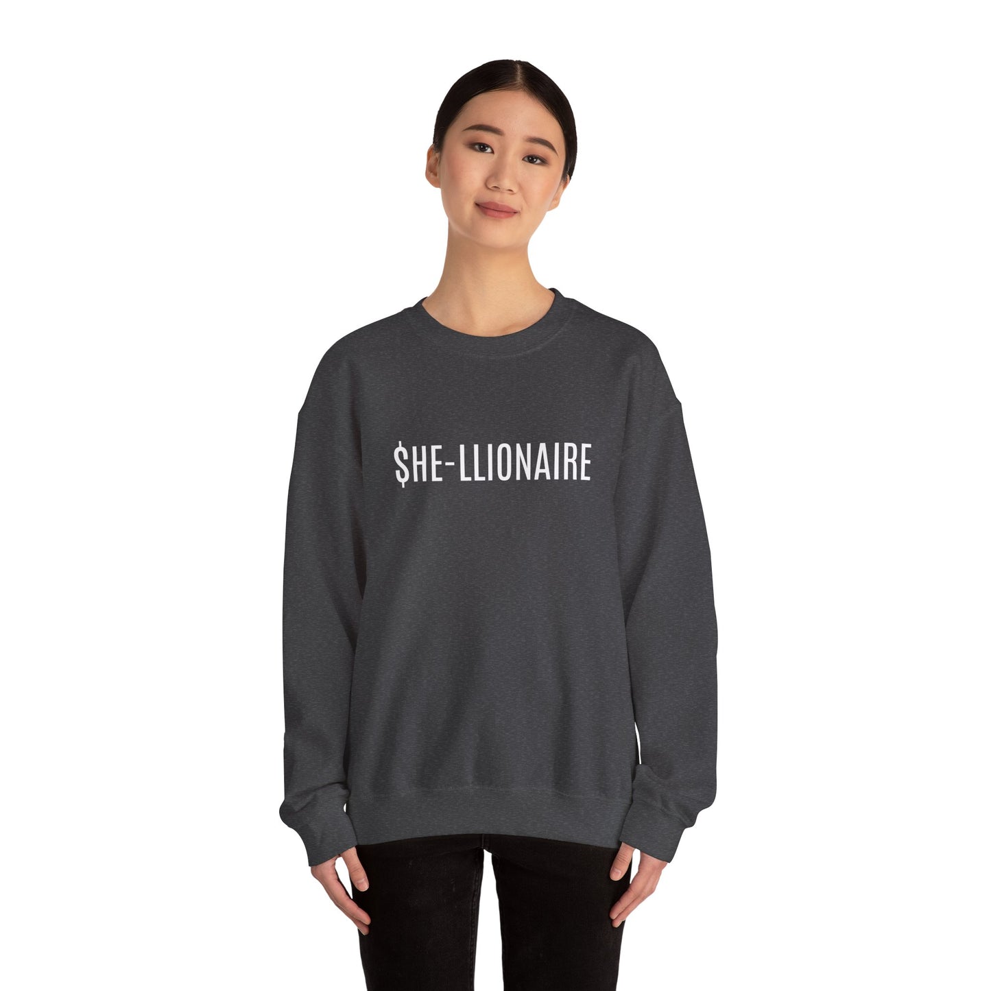 "SHE-LLIONAIRE" Sweatshirt Heavy Blend™ Crewneck