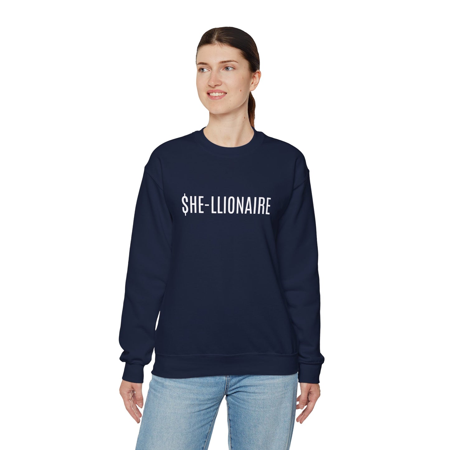 "SHE-LLIONAIRE" Sweatshirt Heavy Blend™ Crewneck