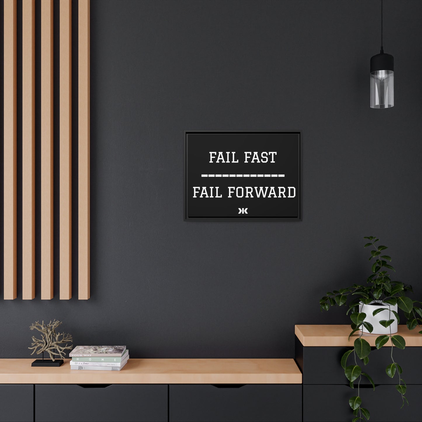 "FAIL FAST. FAIL FORWARD" Wall Art