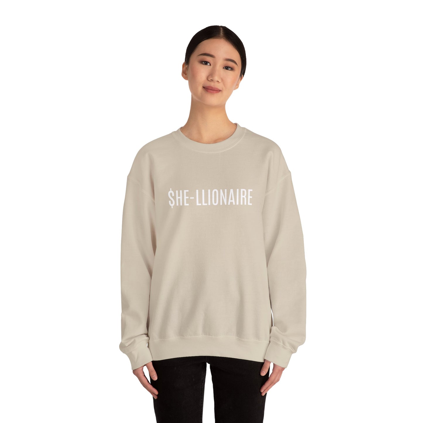 "SHE-LLIONAIRE" Sweatshirt Heavy Blend™ Crewneck