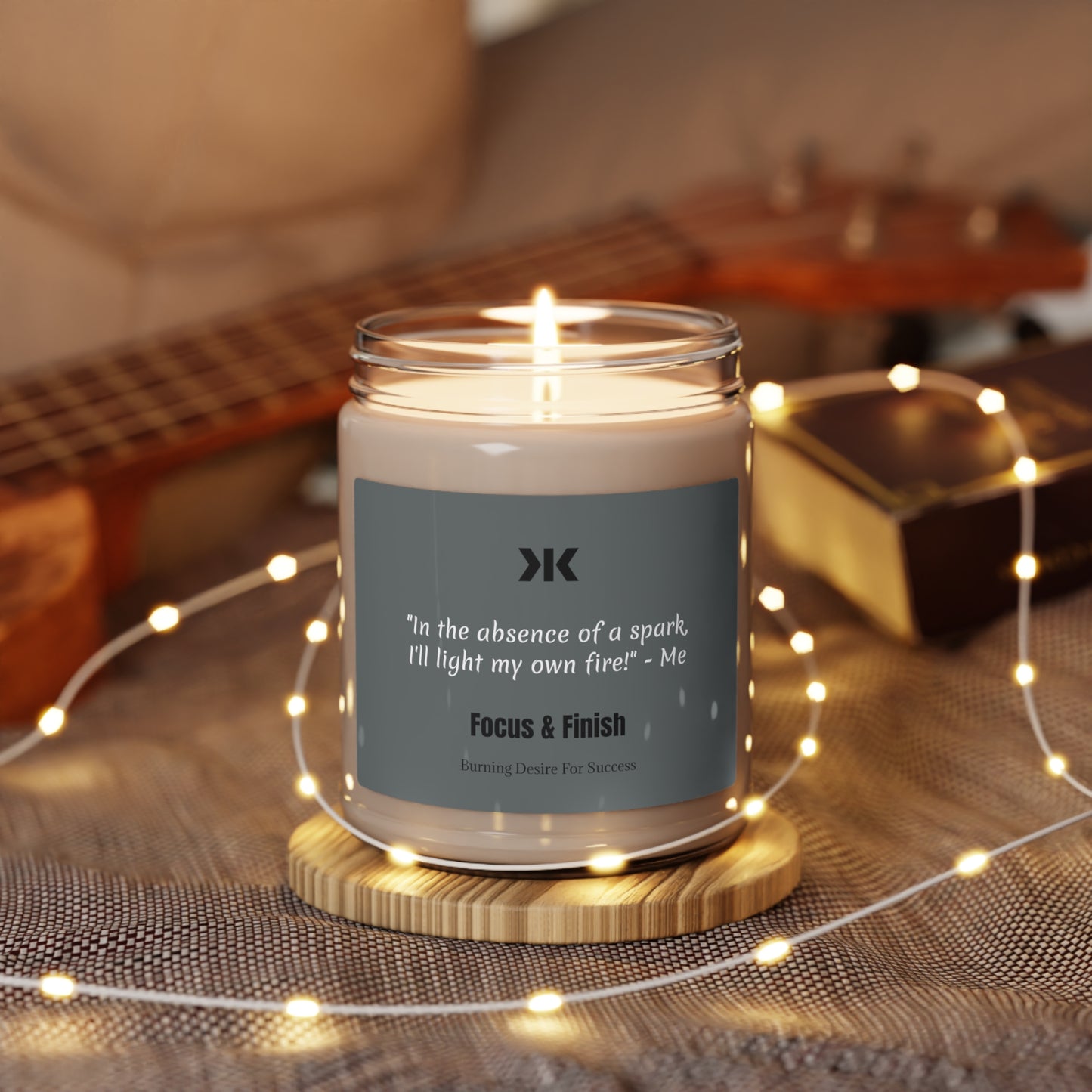 "Light Your Fire" Scented Soy Candle, 9oz