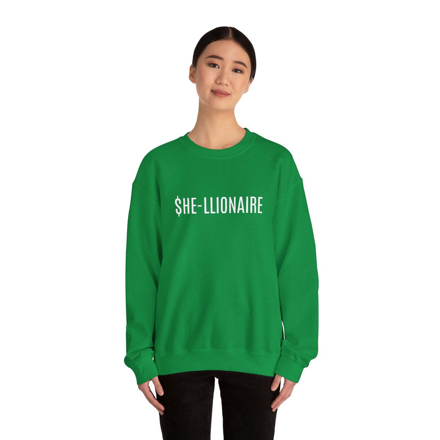 "SHE-LLIONAIRE" Sweatshirt Heavy Blend™ Crewneck