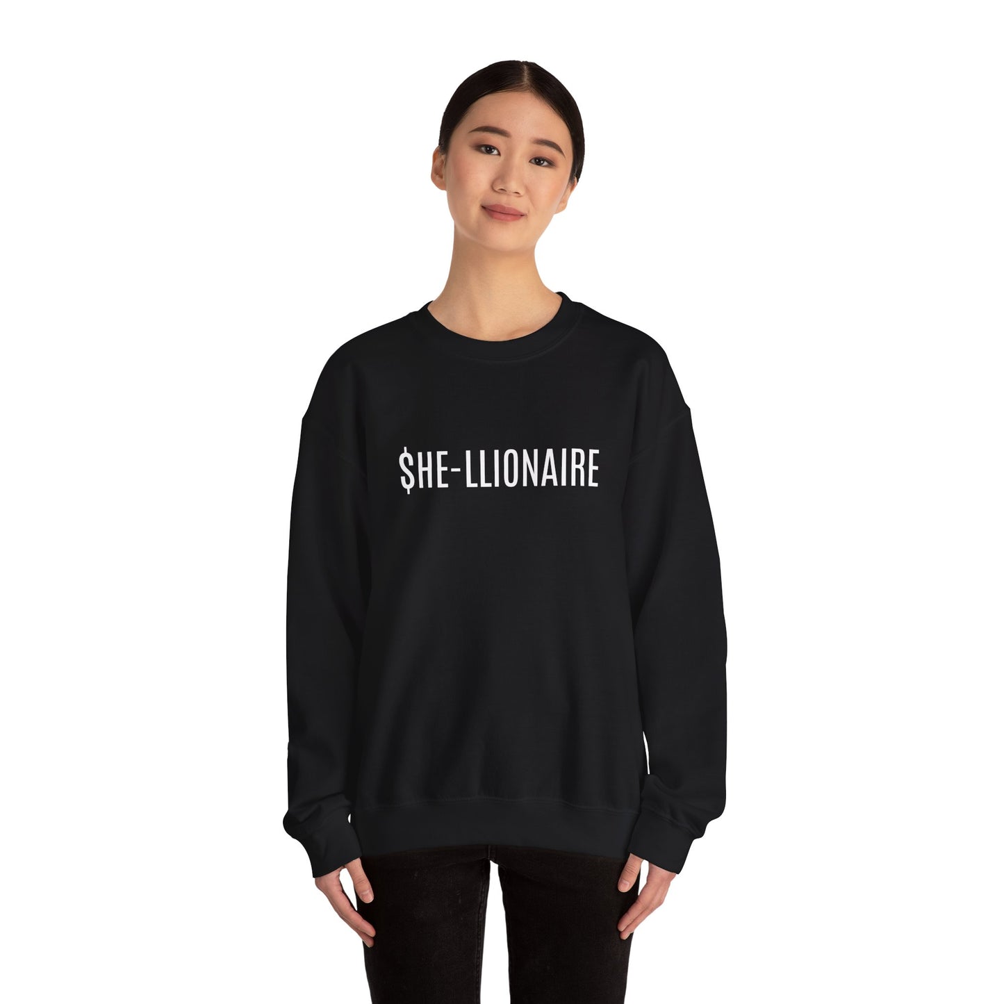 "SHE-LLIONAIRE" Sweatshirt Heavy Blend™ Crewneck