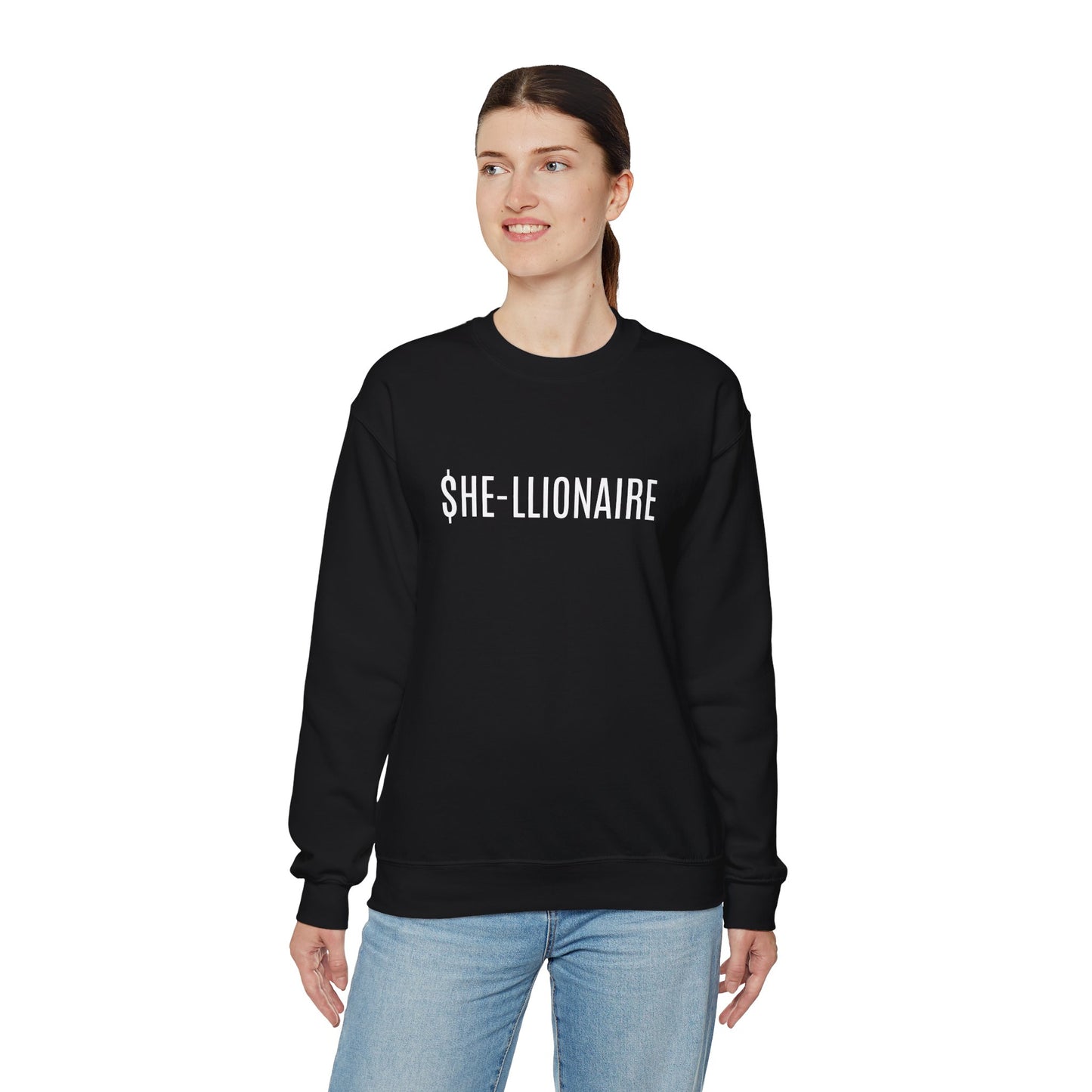 "SHE-LLIONAIRE" Sweatshirt Heavy Blend™ Crewneck