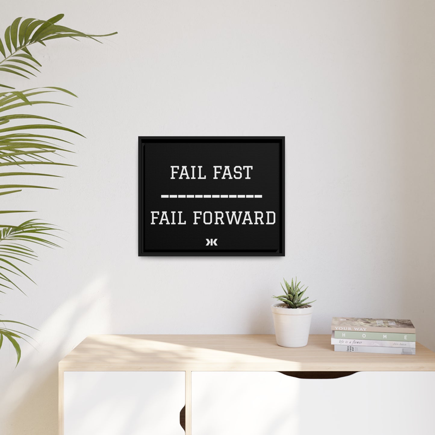 "FAIL FAST. FAIL FORWARD" Wall Art