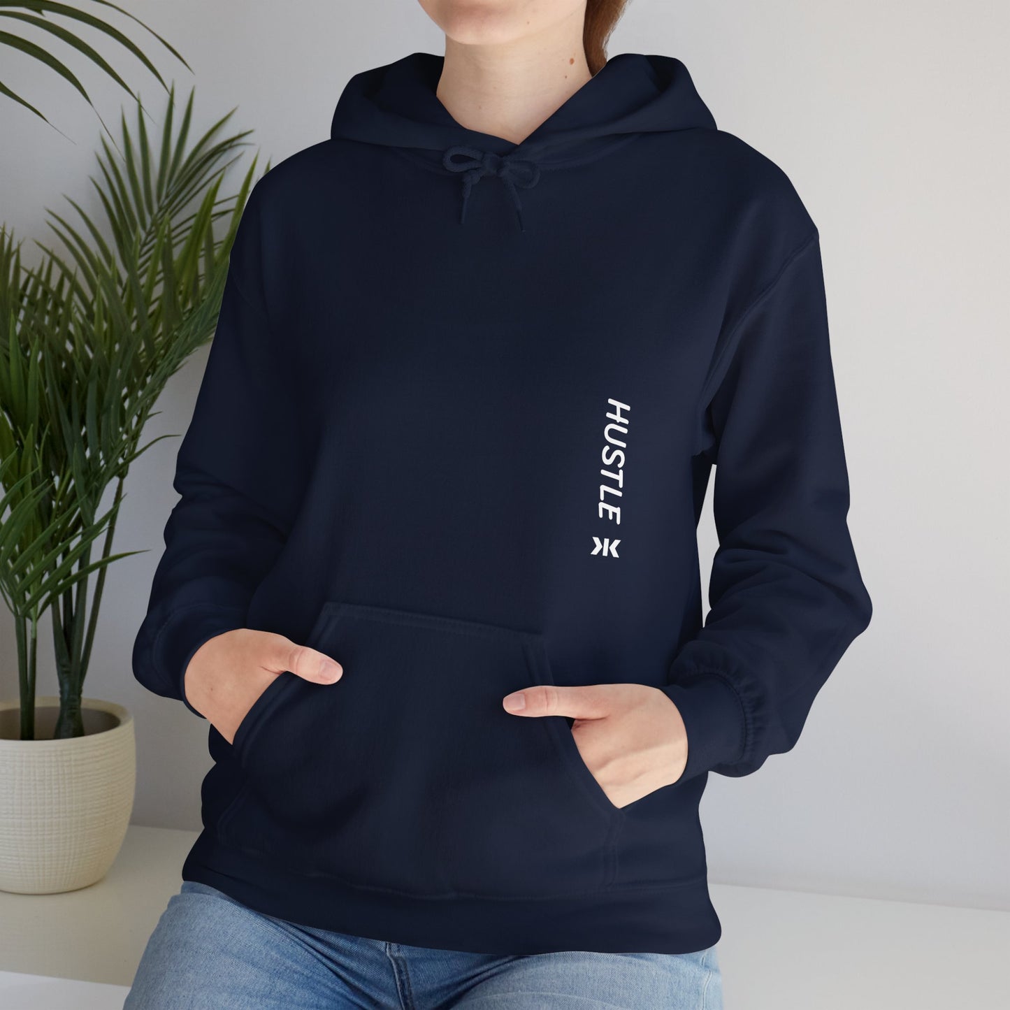 Side "HUSTLE" Hoodie! - Unisex Heavy Blend™ Hooded Sweatshirt