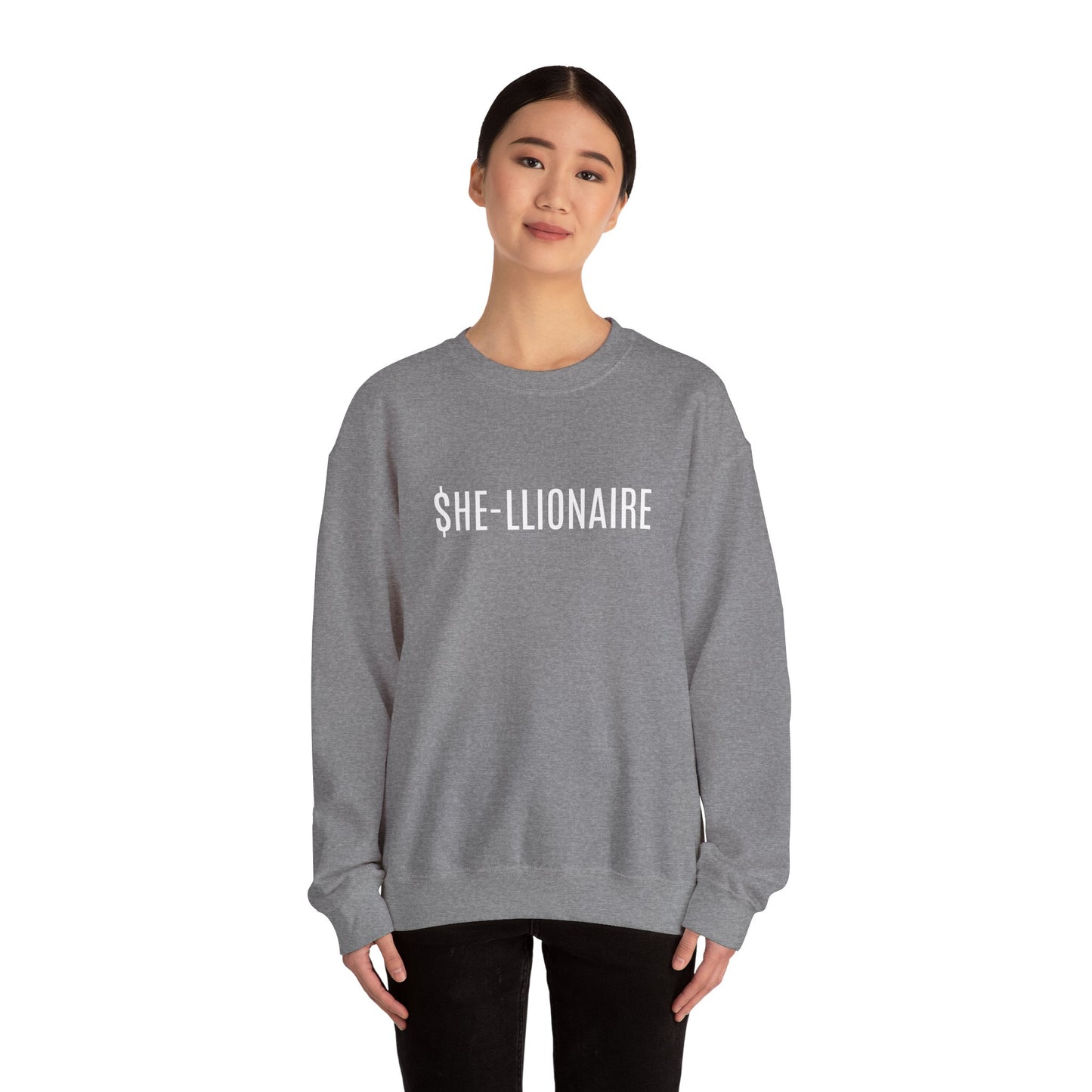 "SHE-LLIONAIRE" Sweatshirt Heavy Blend™ Crewneck