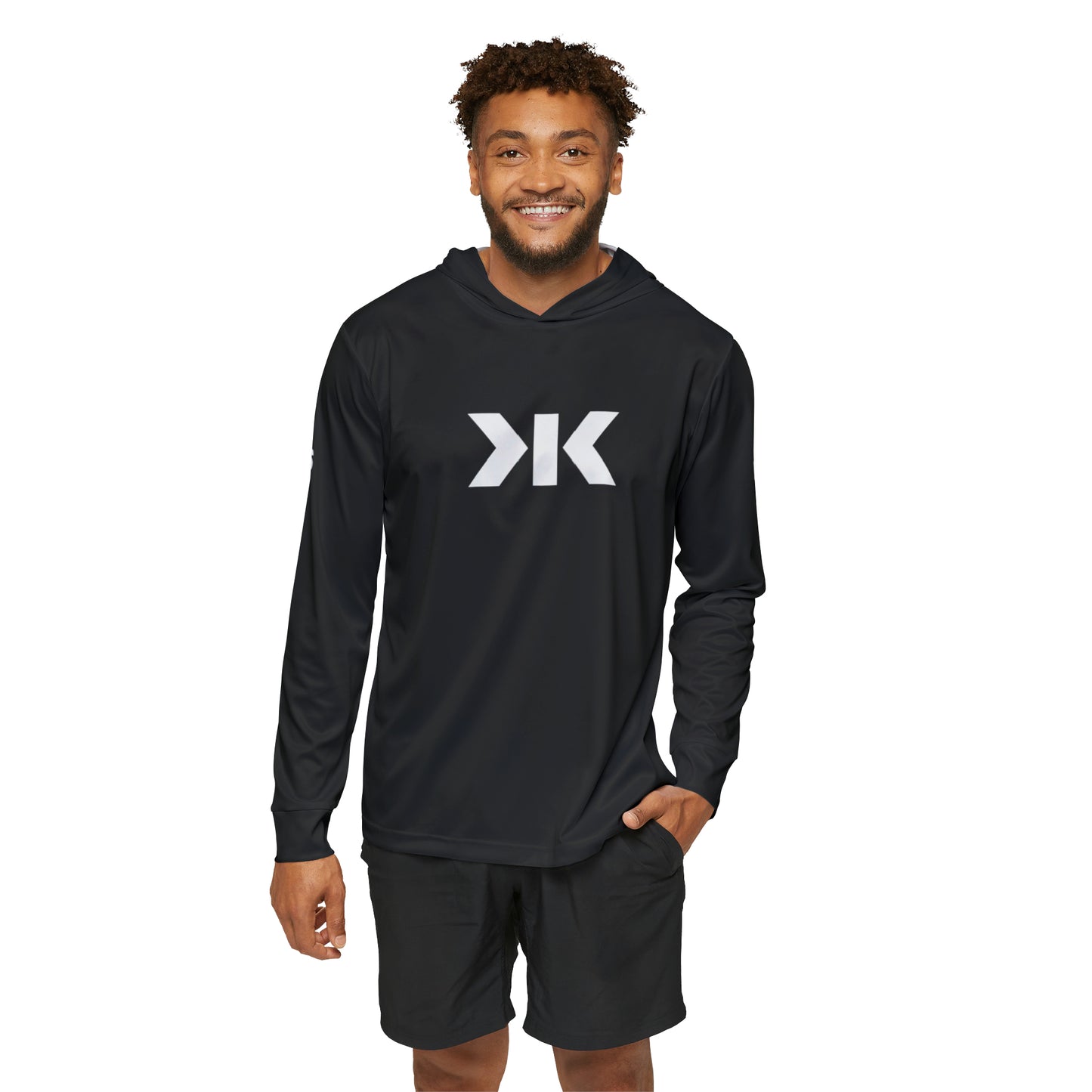 "The BOSS" Focus and Finish Sports Warmup Hoodie - MensBlack(White Logo)