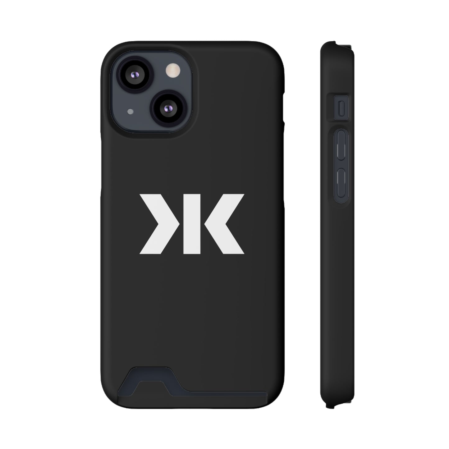 The "LOGO" Phone Case With Card Holder - White Logo