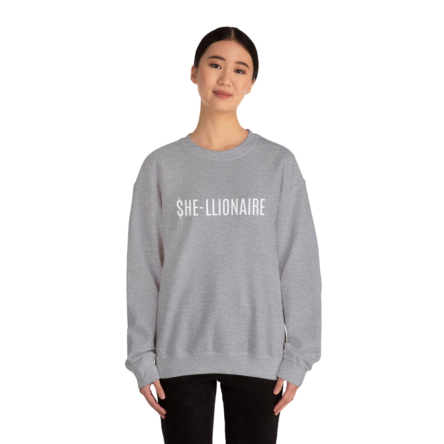 "SHE-LLIONAIRE" Sweatshirt Heavy Blend™ Crewneck