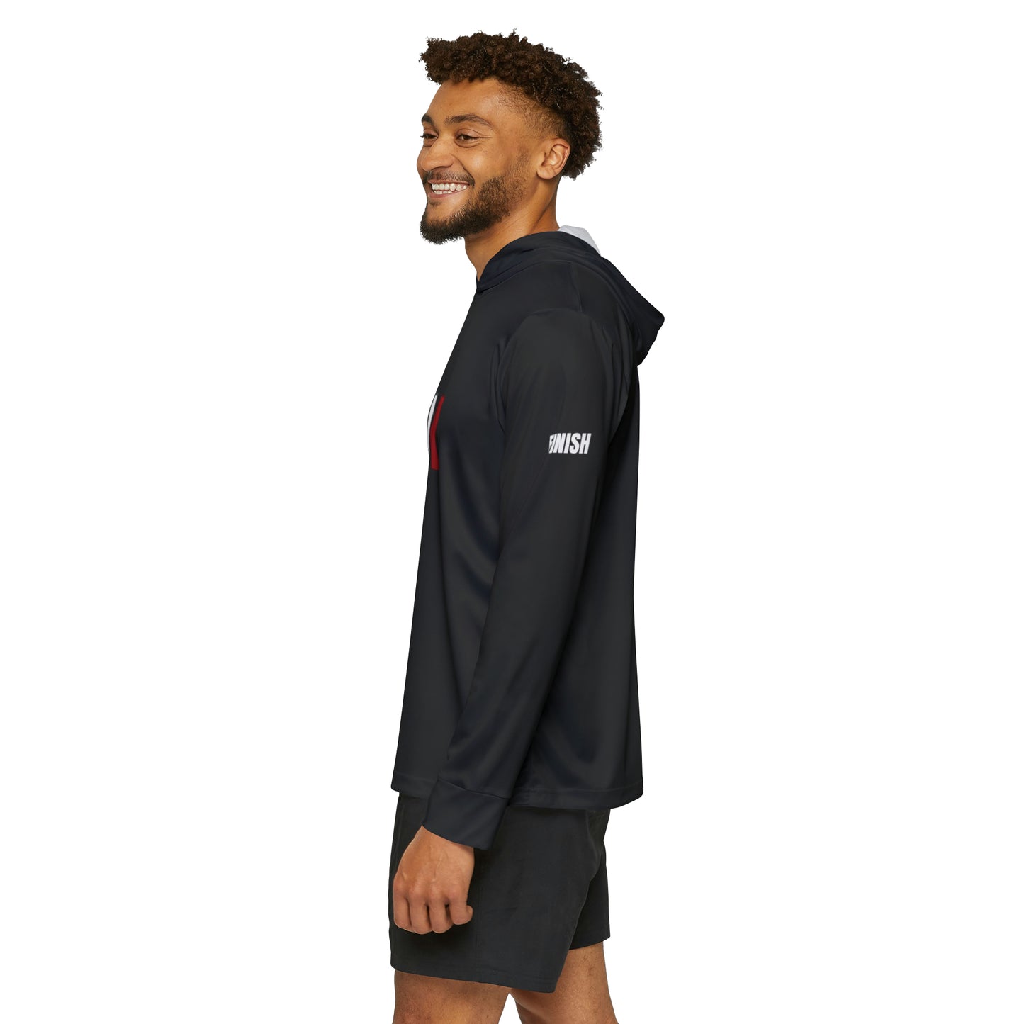 "The BOSS" Focus and Finish Sports Warmup Hoodie - MensBlack