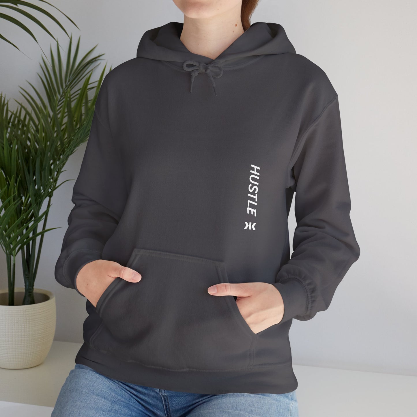 Side "HUSTLE" Hoodie! - Unisex Heavy Blend™ Hooded Sweatshirt