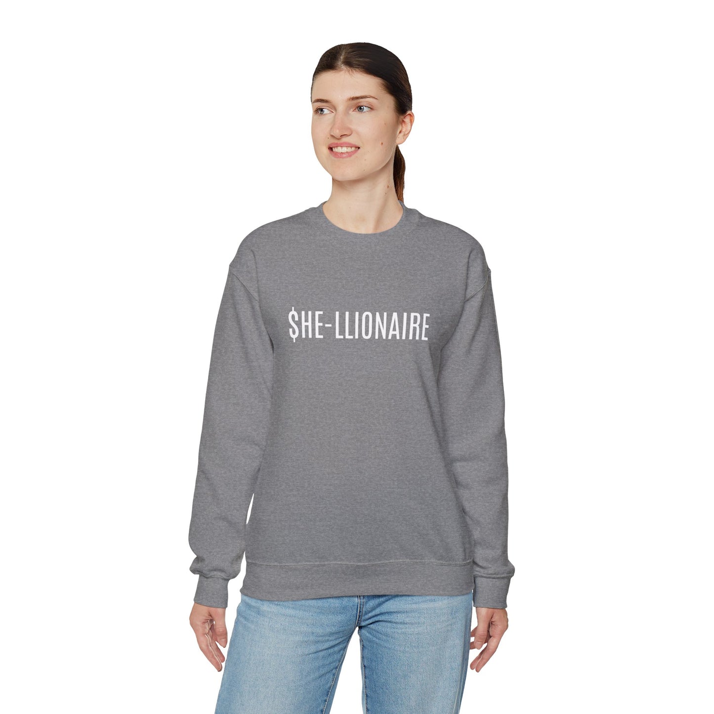 "SHE-LLIONAIRE" Sweatshirt Heavy Blend™ Crewneck