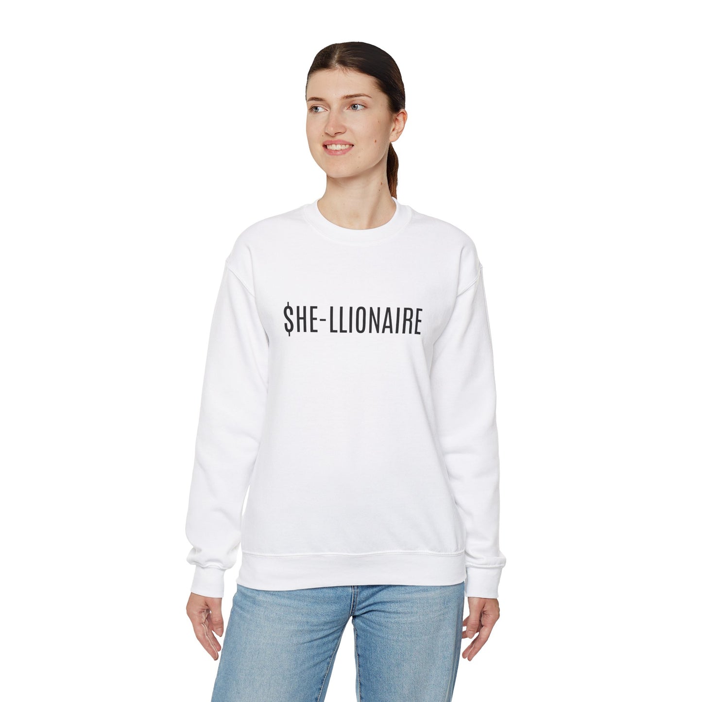 "SHE-LLIONAIRE" Sweatshirt Heavy Blend™ Crewneck