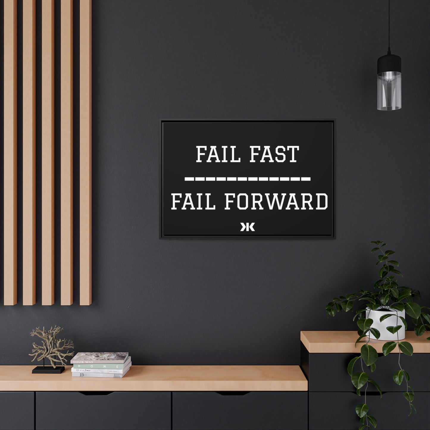 "FAIL FAST. FAIL FORWARD" Wall Art