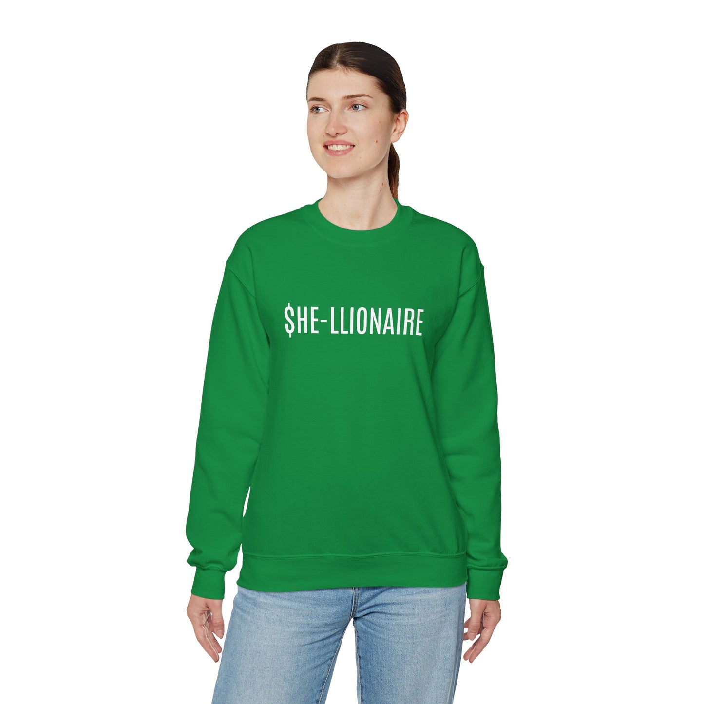 "SHE-LLIONAIRE" Sweatshirt Heavy Blend™ Crewneck